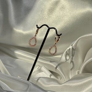Laminate gold earrings